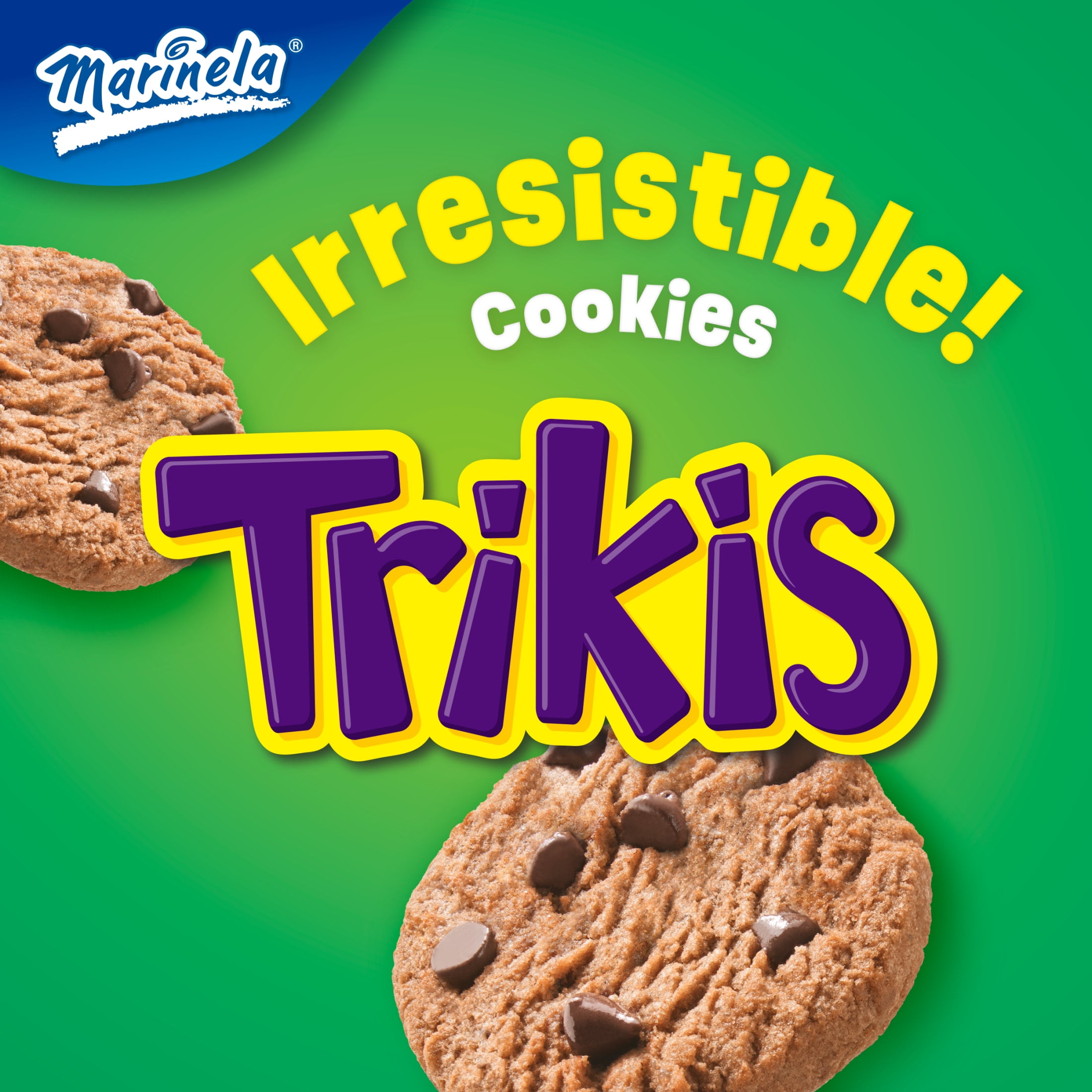 Marinela Trikis Chocolate Chip Cookies, 8 packs, Cookies, 14.11 oz Box