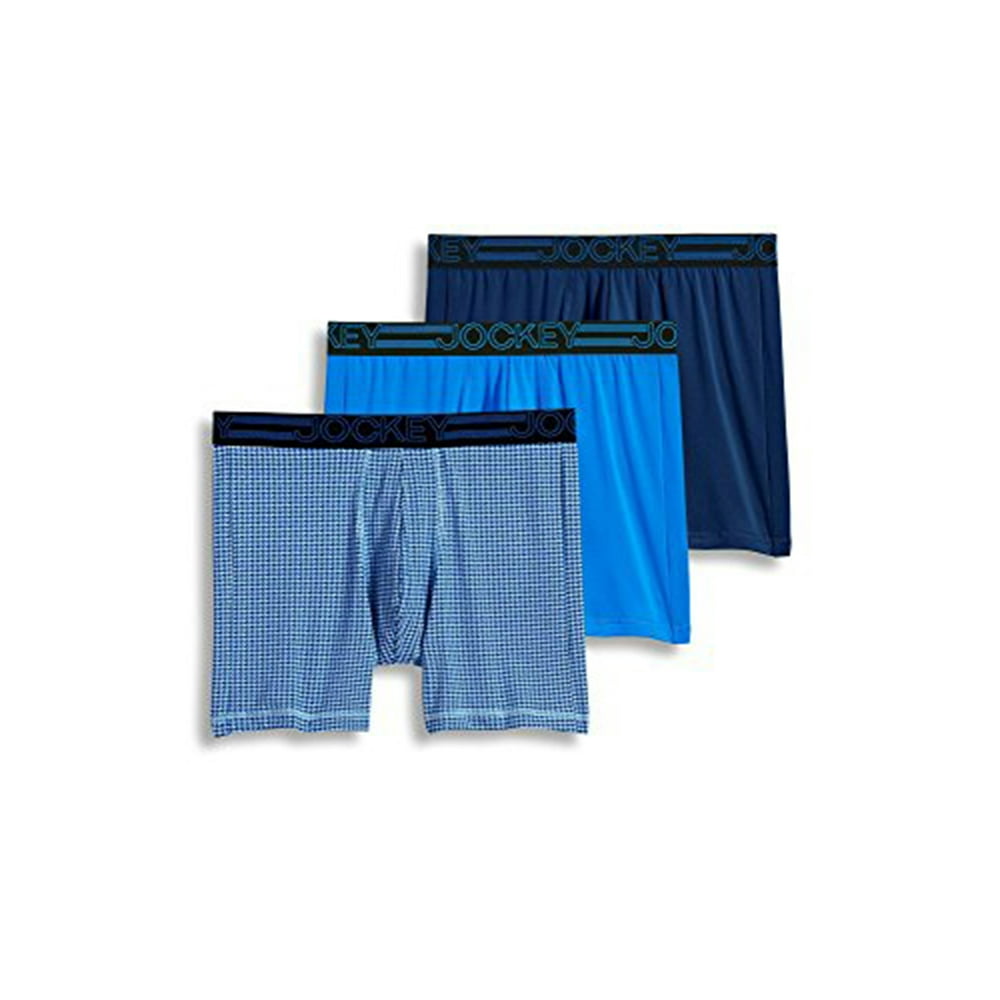 Jockey Jockey Men's Active Microfiber Midway Brief 3 Pack, Midnight