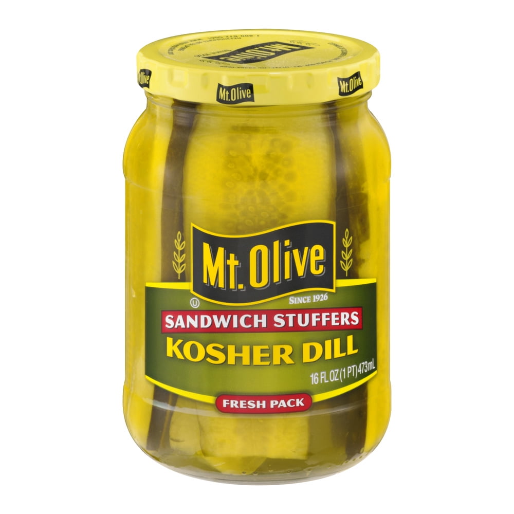 Mt. Olive Kosher Dill Sandwich Stuffers Fresh Pack Pickles 16 fl. oz. Jar by Mt Olive Pickles
