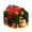 Christmas Green, variant on Tisoloow Christmas Cardboard Cat House with Scratching Pad (15"x12"x15") Christmas Decorations Scratching Pad for Kitty Cat Play House for Indoor Cats Christmas Red