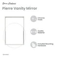 thumbnail image 3 of Pierre 35.5" Vanity Mirror in Chrome, 3 of 10
