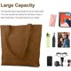 thumbnail image 5 of Bolso de mano de pana con cremallera, bolso de hombro, bolso de mano para mujer, bolso de compras de gran capacidad, bolso de mano con bolsillos, 5 of 6