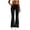 Black, variant on Women's High Waisted Flare Sweatpants, Y2K Flared Leggings for Women, Baggy Bell Bottom Yoga Pants with Drawstring, Comfy Polyester Cotton Blend Sport Lounge Pants for Athletic,Gym,Daily Wear Black