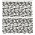 thumbnail image 3 of Ambesonne Modern Shower Curtain, White Geometric Triangle, 69"Wx70"L, White and Army Green, 3 of 3