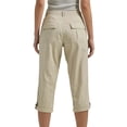 thumbnail image 5 of Mohiass Women's Cargo Capri Pant Cuffed Hem Capris Summer Casual Loose-Fit Cropped Pants Khaki M, 5 of 7