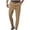 Khaki, variant on Casual Pants for Men, Men Solid Casual Loose Button Up Pants European Straight Leg Business Comfortable Trousers Khaki M