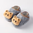 thumbnail image 2 of Fozruso Baby Boys Girls Baby Socks Shoes Toddler Shoes Floor Socks Shoes Cartoon New Year New Year Li Print Sizes 5 Toddler(Gray), 2 of 3