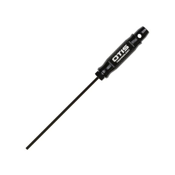 Otis Technology Pistol Cleaning Rod w/ Rotating/Fixed Handle, 11in, Swivel Handle, Stainless Steel Coated, Black