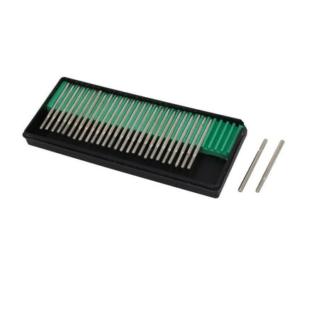 2.5mmx3mmx45mm Diamond Coated Cylinder Shape Head Grinding Mounted Points 28pcs