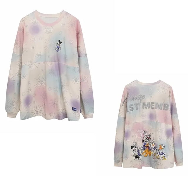 Disney-Sudadera con capucha de Mickey Mouse para mujer, suéter informal de manga larga con cuello redondo y letras sueltas, con diseño del castillo del mundo de Disney, 2022