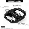 thumbnail image 3 of BUCKLOS Mountain Bike Pedals PD-M680 Dual Function Flat&Lock Pedals Fit Shimano SPD 9/16'' Aluminum MTB Pedal, 3 of 7