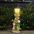 thumbnail image 4 of Eespoir Solar Hummingbird Garden Statue, Outdoor Porch Ornaments, Decorative Solar Garden Figurines, for Yard, Patio, Pathway, Courtyard and Lawn Decor, Attracts Birds, 4 of 6