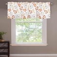 thumbnail image 5 of Fall Autumn White Pumpkin Kitchen Curtains Valance for Windows Thanksgiving Decor Orange Leaves Harvest Curtain Farmhouse Rod Pocket Window Treatment for Bathroom living Room Decorations 54x18inch, 5 of 6