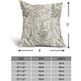 thumbnail image 4 of Olive Green Leaf Plant Pillow Covers 20X20 Inch Herbs Botanical Fern Vintage Leaves Floral Decorative Pillow Cases Set of 2 Cotton Linen Throw Pillows Farmhouse Home Decor For Sofa Couch Outdoor, 4 of 6