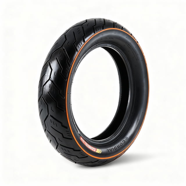 150/80-16 High Performance Motorcycle Tire (Black, 1-Pack) - 4PR Tubeless Rear Tire with Enhanced Grip for Cruiser & Touring Bikes