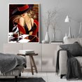 thumbnail image 4 of Juego de ilustraciones de bordado completo de punto de cruz de dama elegante estampada con hilo de algodón DIY Tmvgtek decoración de arte en el hogar, 4 of 9
