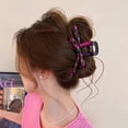 thumbnail image 5 of Colorblocked Resin Hair Claw Clip Decorative Bowknot Hair Grip Ponytail Holder For Women Daily Use And Special Occasion, 5 of 9