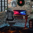 thumbnail image 2 of Vinsetto Gaming Chair 2D Arm Lumbar Support Swivel Office Computer Recliner Racing Gamer Desk Chair with Footrest Headrest for Home Black, 2 of 9