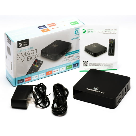 Smart TV Box dispositivo Tv inteligente y Navegación internet WiFi Green Leaf Edición Especial
