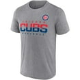 thumbnail image 2 of Men's Majestic Heathered Gray Chicago Cubs Earn It T-Shirt, 2 of 3