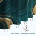 thumbnail image 6 of Teal Gold Marble Pattern Shower Curtain 36"x72" ,Bathroom Decorative Shower Curtains Set with 12 Hooks,Modern Waterproof Washable Shower Curtain, 6 of 6