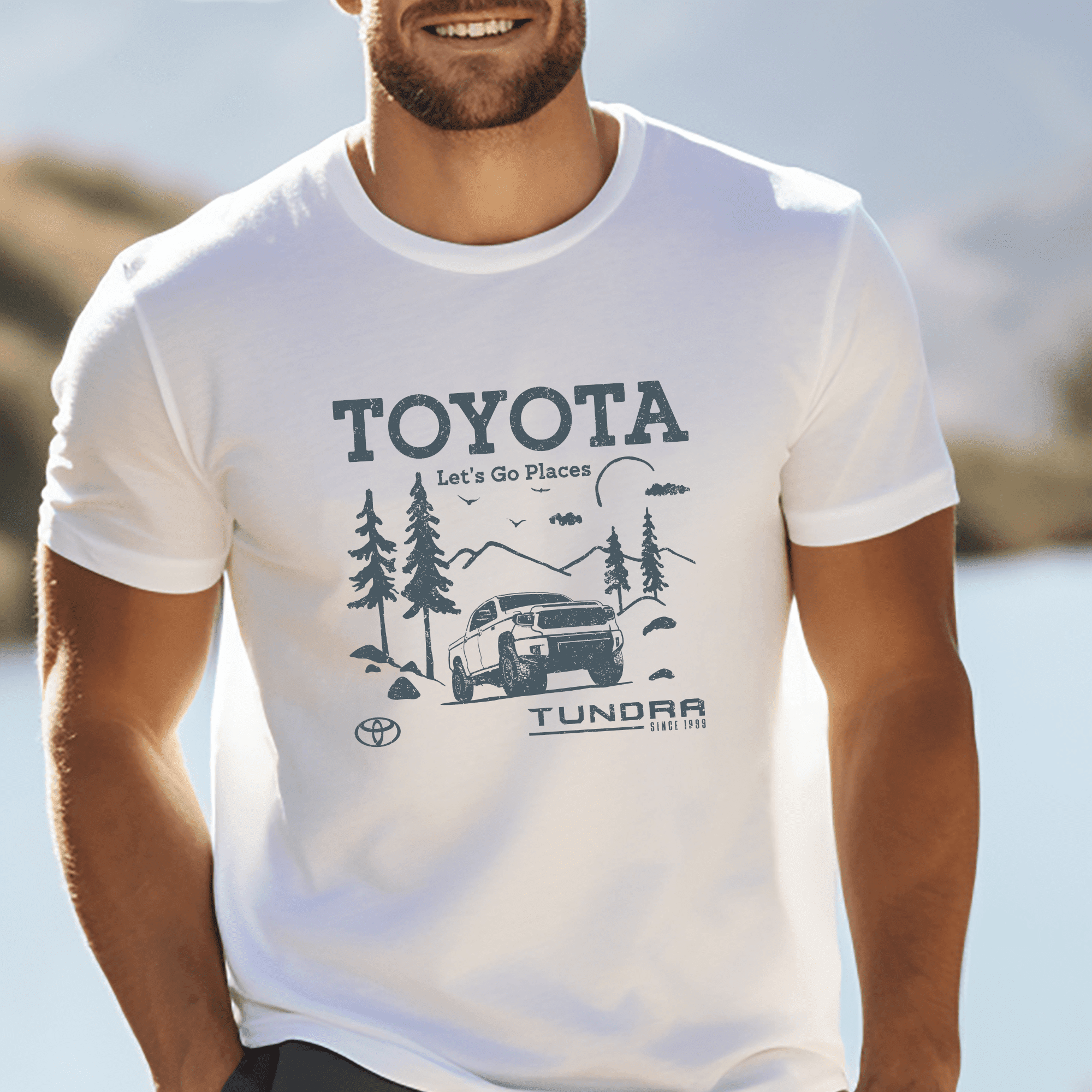 Toyota Mens Big and Tall Tundra Lets Go Places Tee