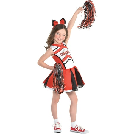 Cheerleader Halloween Costume for Girls, Small, with Accessories
