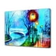 thumbnail image 1 of Póster de lienzo con pintura al óleo de puente de parque, decoración de dormitorio, paisaje deportivo, decoración de oficina, regalo, estilo marco, 20 x 30 cm, 1 of 8