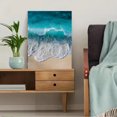 thumbnail image 5 of Turquoise Ocean Wave Beach Canvas Art，Aerial View Coastal Decor for Home Vacation Rental, 5 of 8
