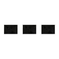 thumbnail image 2 of kurtrusly Tapis de Table Tapis de Salle à Manger Résistant à la Chaleur Finition Soignée Antidérapant Style Simple Multifonction Lavable Noir 3Ensemble, 2 of 6