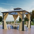 thumbnail image 4 of Dextrus 12' x 12' Hardtop Gazebo, Waterproof, 4 of 5