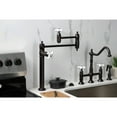 thumbnail image 3 of Kingston Brass KS3705PX Restoration Deck Mount Pot Filler Faucet, Oil Rubbed Bronze, 3 of 8