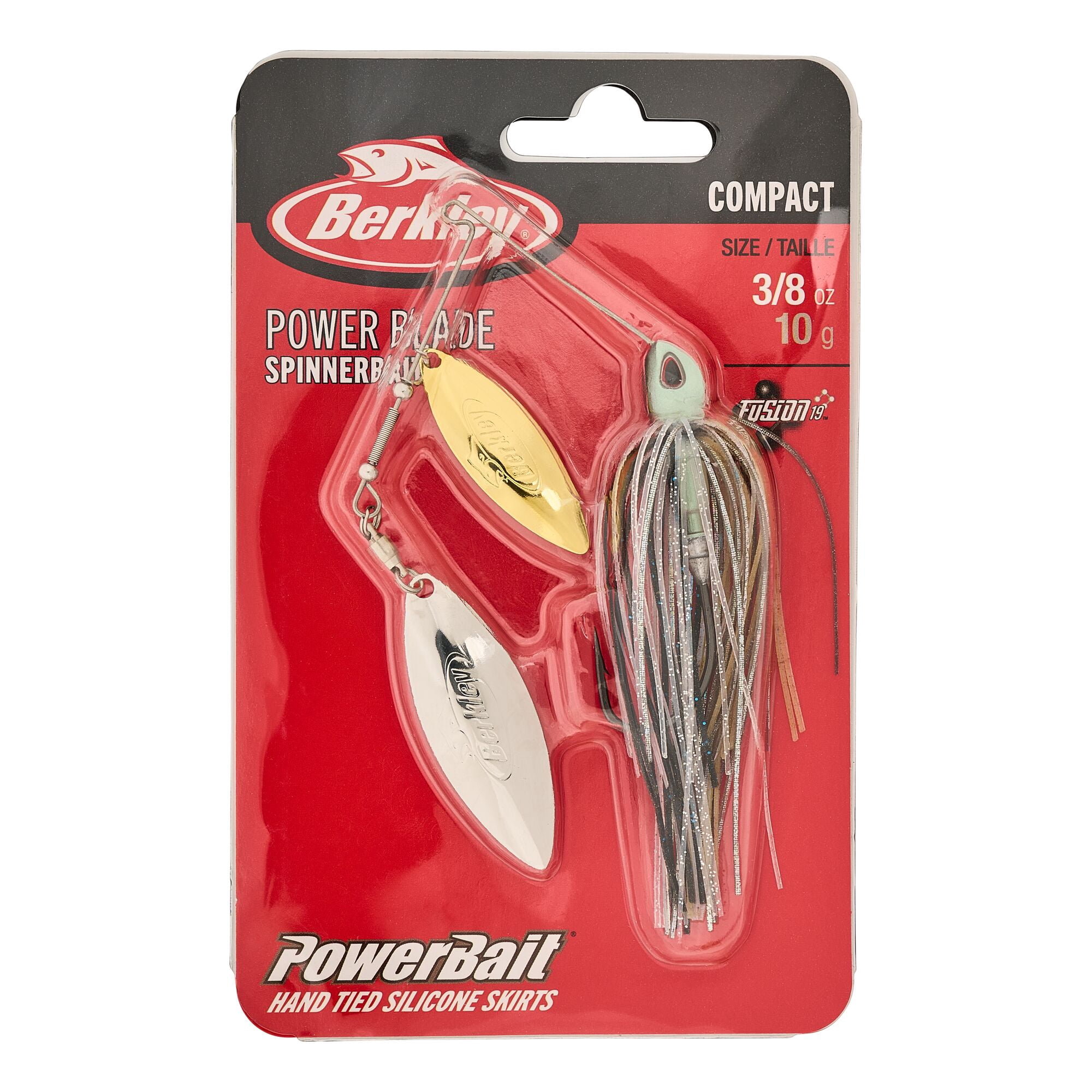 Berkley Power® Blade Compact, Spinnerbaits, Silver Bullet/Gold + Silver (1-count)