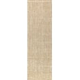 thumbnail image 2 of JONATHAN Y NATURAL FIBER 2 x 8 Runner Rug, Hiro Hand Woven Chunky Jute - Ivory, NFR103A-28, 2 of 8