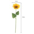thumbnail image 4 of EIMELI 1Pc Artificial Sunflowers  Single Stem Realistic Silk Fake Sunflower, 4 of 5