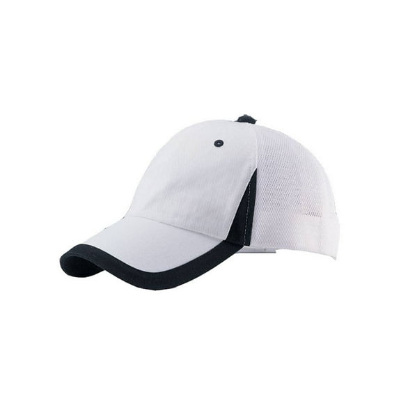 Low Profile Cotton Twill Trucket Hat , White Black