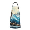 thumbnail image 2 of Xecao Iceberg Bald Eagle Print Kitchen Cooking Aprons, Waterproof Adjustable Bib Aprons with 2 Pockets for Women Men Chef, 2 of 8