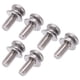 thumbnail image 4 of Tornillos autorroscantes, 100 piezas Tornillos de cabeza cruzada con arandelas de acero inoxidable Tornillo redondo Cabeza plana Compacto y liviano, 4 of 12