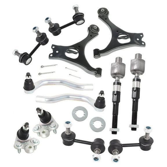 Fit for 06-11 Civic Control Arm Ball Joint Sway Bar Tie Rod Kit (12 Pcs)