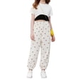thumbnail image 4 of Mercatoo Toddler Kids Cotton Linen Harem Pants Baby Boys Girls Elastic Long Casual Loose Joggers Bloome𝐫s Summer Cute Baggy Pants, 4 of 6