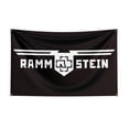 thumbnail image 1 of Bandera de banda de Rock Rammste de 3x5 pies, impresión Digital de poliéster, recuerdo musical, pancarta para Decoración, 1 of 3