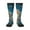 3 Black, variant on Cute Angel Winged Rabbit print thigh-high socks, crafted for both men and women with a stretchy, high-opaque design perfect for daily wear