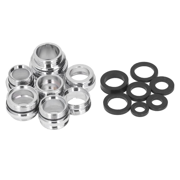 Ccdes Brass Aerator Adapter Set,7Pcs/Set Male Female Faucet Adapter Kit With Gasket Brass Aerator Adapter Set For Garden Hose Kitchen Sink,Male Female Faucet Adapter Kit