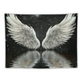 thumbnail image 5 of BCIIG Tapestry Wall Hanging, Aesthetic Trippy Boho Psychedelic Funny Hippie Wall Tapestry Angel Wings Art Decor for Bedroom Living Room College Dorm 40x60inch, 5 of 6