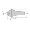 thumbnail image 2 of Hhip MT4-75 Degree 5" Bull Nose Live Center 3900-5012, 2 of 2
