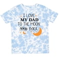 thumbnail image 3 of Inktastic I Love My Dad to the Moon and Back Boys or Girls Toddler T-Shirt, 3 of 5