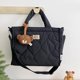thumbnail image 2 of Bolsos de mano para mujer monederos con cremallera bolsa acolchada para pañales de bebé bolso de mamá con asa superior sólida, 2 of 9