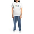 thumbnail image 4 of CafePress - Peace, Love, Wolfhounds Women's Light Pajamas - Women's Short Sleeve Print T-Shirt and Pants Light Cotton Pajama Set, 4 of 7