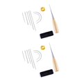 thumbnail image 2 of Wosthever 1 Set Practical Stable Sewing Needle Leather High Exquisite Repair Tools Strength Supplies Stitching Awl Awl Sewing Shoe Leather Como se muestra 2piezas Wosthever CBP584417, 2 of 5