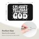 thumbnail image 3 of Estoy aquí afuera confiando en Dios 1 alfombra de baño súper suave antideslizante para baño, cocina, dormitorio, hogar, alfombra de piso, 15,75 x 23,62 pulgadas, 3 of 6